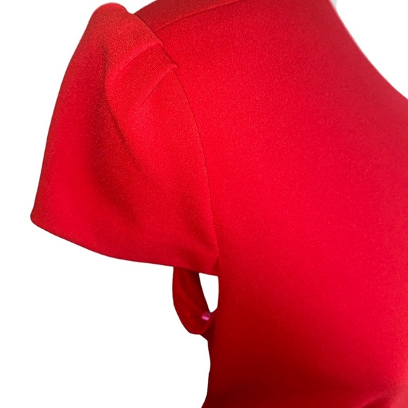 Betsey Johnson Scuba Crepe Ruffled Dress - Picture 5 of 6